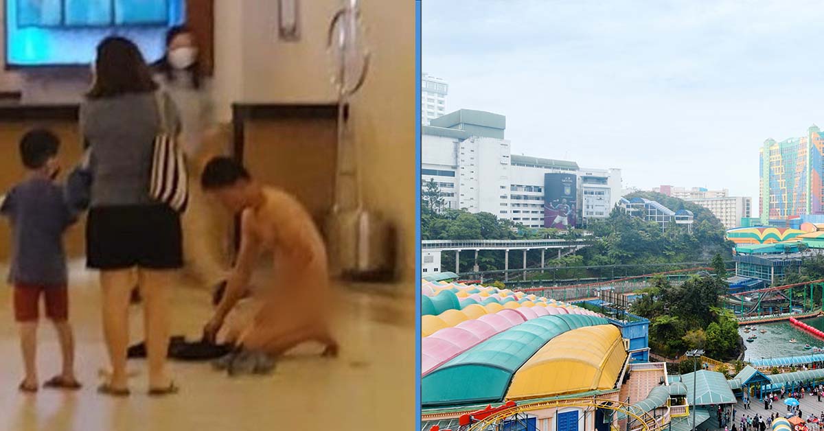 Man Suddenly Strips At Genting Hotel Lobby Allegedly Due To Stress From