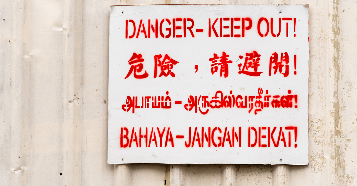 Do You Know The Story Behind S Pore Danger Sign It S Pretty Interesting