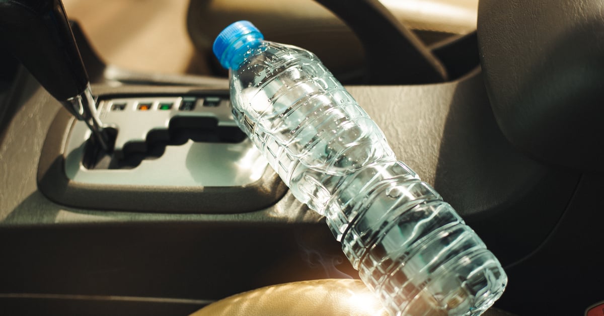 Even a water bottle can cause a fire inside a car on a hot Texas day
