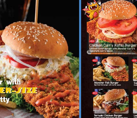 Monster Curry Has a New Brand That Has a Burger with Monster-Size Giant Patty That’s Only at $8.80