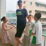 Teen in China is So Tall, He Has a Special Desk & Chair Made for Him