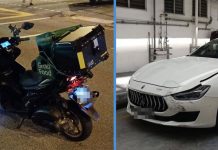 Maserati Driver Allegedly Drove Against Traffic, Hit GrabFood Rider & Fled the Scene