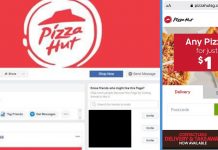 Police Warns About Fake Pizza Hut FB Page & Website That Looks Legit