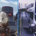 M’sia-Registered Bike Collided 2 Times in 2 Minutes at Jurong West & Rode Away After That