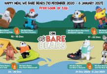 McDonald’s Now Has We Bare Bears Toys for Every Happy Meal Purchased Until 6 Jan 2021