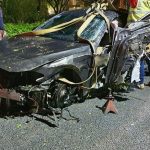 3 People Taken to Hospital in Viral Clip of BMW Flipping Over on ECP