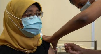 President Halimah Takes COVID-19 Vaccine & Says It’s ‘Not Painful at All’