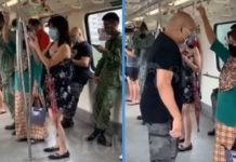 Argument Arose in an MRT Train Because Someone is Standing ‘Too Close’ to a Lady