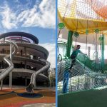 Former Big Splash Site is Now a Big Outdoor Playground With Many Play Areas Called Coastal PlayGrove