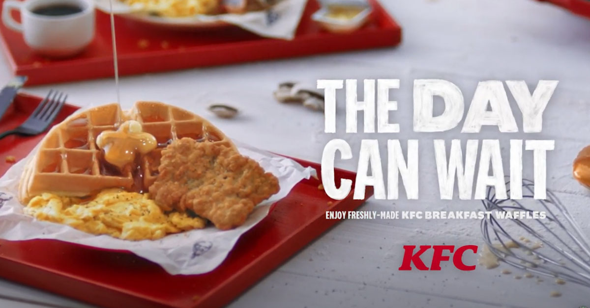 KFC S'pore Now Having Waffles in Their Breakfast Menu; Available in