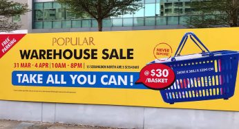 Don’t Say Bojio: “Take All You Can” For $30/Basket at POPULAR HQ’s Warehouse Sale Starting 31 Mar