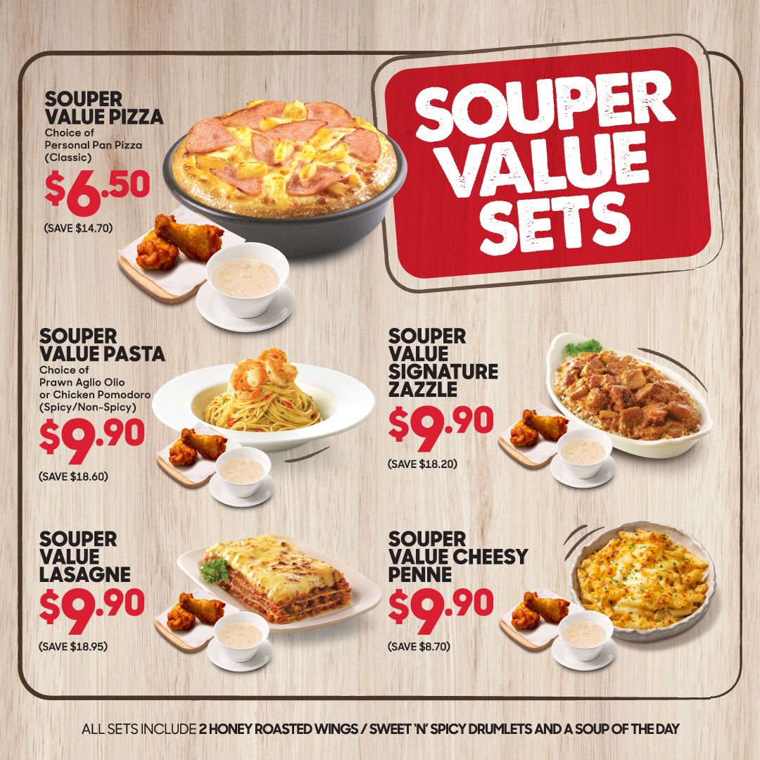 Pizza Hut Has 1for1 Promotion on Main Dishes From 310pm at All Outlets; No End Date Given Yet
