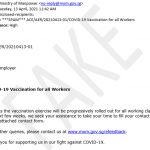 MOM Warns of Scammers Asking for Contact Details for COVID-19 Vaccination Roll-Out