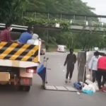Another Lorry Flipped On Its Side With Migrant Workers in It; 10 People Sent to Hospital