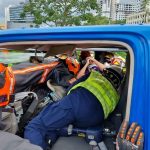 SCDF Officers Spent an Hour to Rescue Trapped Driver in Lorry by Cutting Through the Vehicle