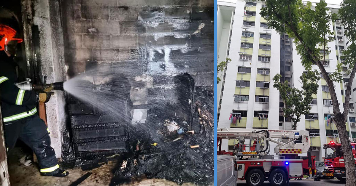 100 Residents SelfEvacuate After Fire Breaks Out at Yishun HDB Block; 10 Conveyed to Hospital