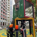 6YO Boy’s Leg Stuck in Bishan Playground Metal Net & Has to be Rescued by SCDF Officers