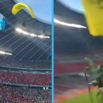 Fans Hospitalised After Protestor Parachutes into Stadium Before France – Germany Football Match