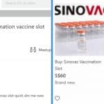 People Going on Carousell to Buy Sinovac Appointment Slots for Up to $200 a Jab