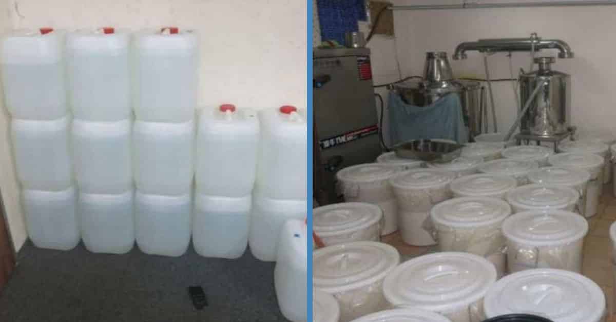 673 Bottles & 30 Jerry Cans of Contraband Liquor Seized by Spore