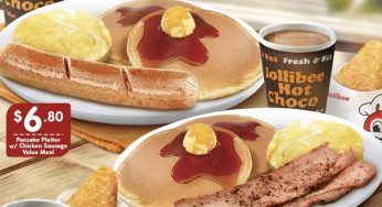 Jollibee Breakfast Now Has Pancake Platter With Chicken Sausage