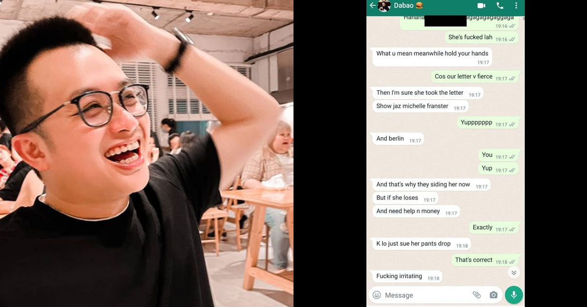 Ryan Tan Overkill Ryan Tan Apologises for New Leaked Screenshots Showing Him Wanting to ...