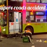 Bus Collided With Cyclist & Pinned the Bicycle On Its Wheel At Marsiling