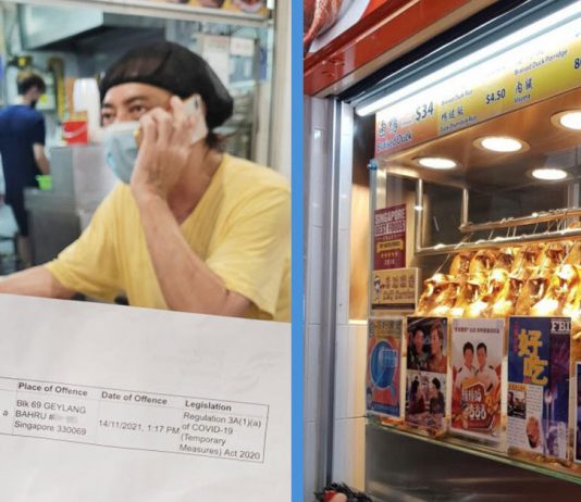 Hawker Reportedly Fined by SDA After Pulling Down Mask for 10 Seconds to Taste Sauce