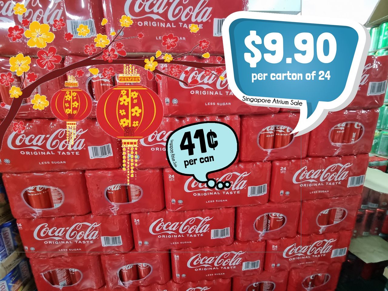 Don’t Say Bojio: Hidden CNY Drinks Sale Near Pioneer MRT Station With Coke at Less Than $0.50 Per Can - 1