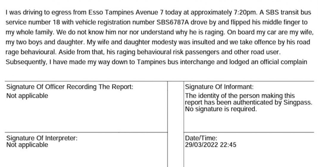 SBS Transit Responds to Footage of Bus Driver Pointing Middle Finger at ...