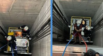 SCDF Officers Rescued 3 People from Shopping Mall Lift Through Pulleys & Ropes