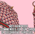 Gucci & Adidas Releasing a $2,277 Umbrella That Isn’t Waterproof