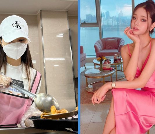 Single’s Inferno Song Ji-A Spotted Helping Out to Serve & Deliver Food to the Needy