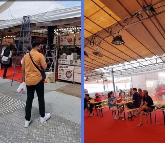 Iconic Large Pasar Malam Next to Woodlands MRT Station Opens With Even Seats for Eating