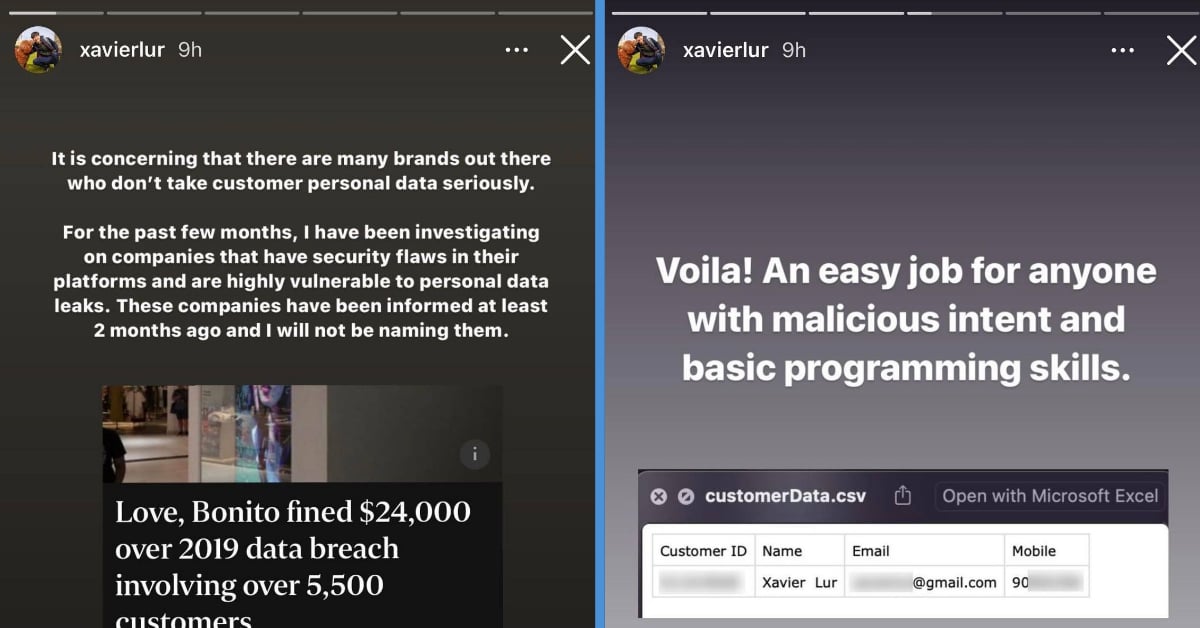 S'pore Influencer Shows How Easy It Is to Hack Into Company's Database to  Retrieve Customers' Personal Details - Goody Feed
