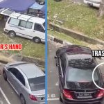 S’pore Car Caught Dumping Rubbish Out In M’sia & Did Not Stop Even After Being Confronted