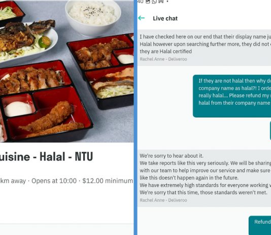 Food Stall in NTU Allegedly Had ‘Halal’ in Its Name But It’s Not Halal-Certified