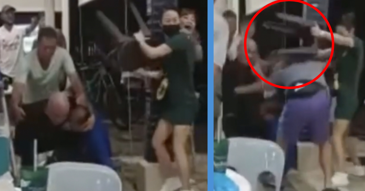Viral Footage of Men Fighting in Yishun Coffeeshop is Alleged Due to a ...