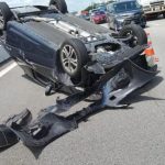 Car Allegedly Overturned on AYE After Trying to Avoid a ‘Flying Wheel’