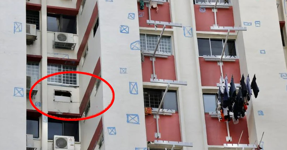 Police Broke Into Empty HDB Flat After AirCon Compressor Broke Off from Wall Goody Feed