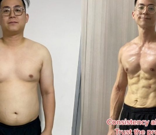 S’pore Dad Loses 35kg & Gets a Six-Pack in 8 Months to be a Role Model for His Son