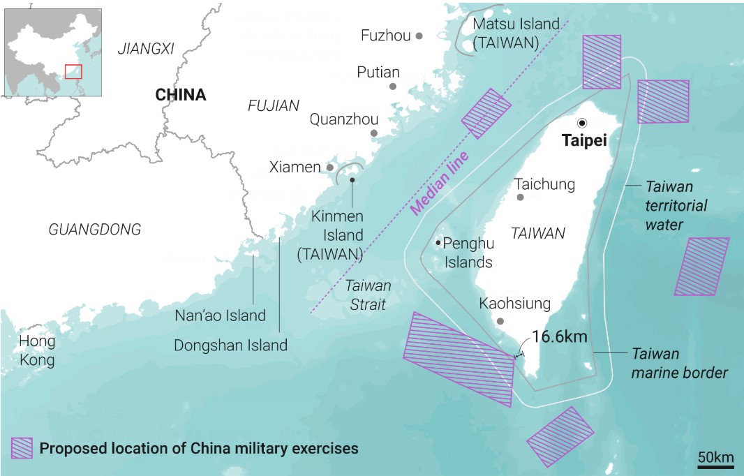 China Restarts Military Drills Around Taiwan After Saying That It’ll ...