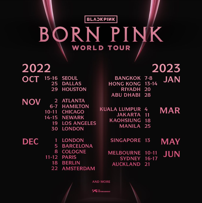 Blackpink Having a Concert in Singapore on 13 May 2025 for Their World