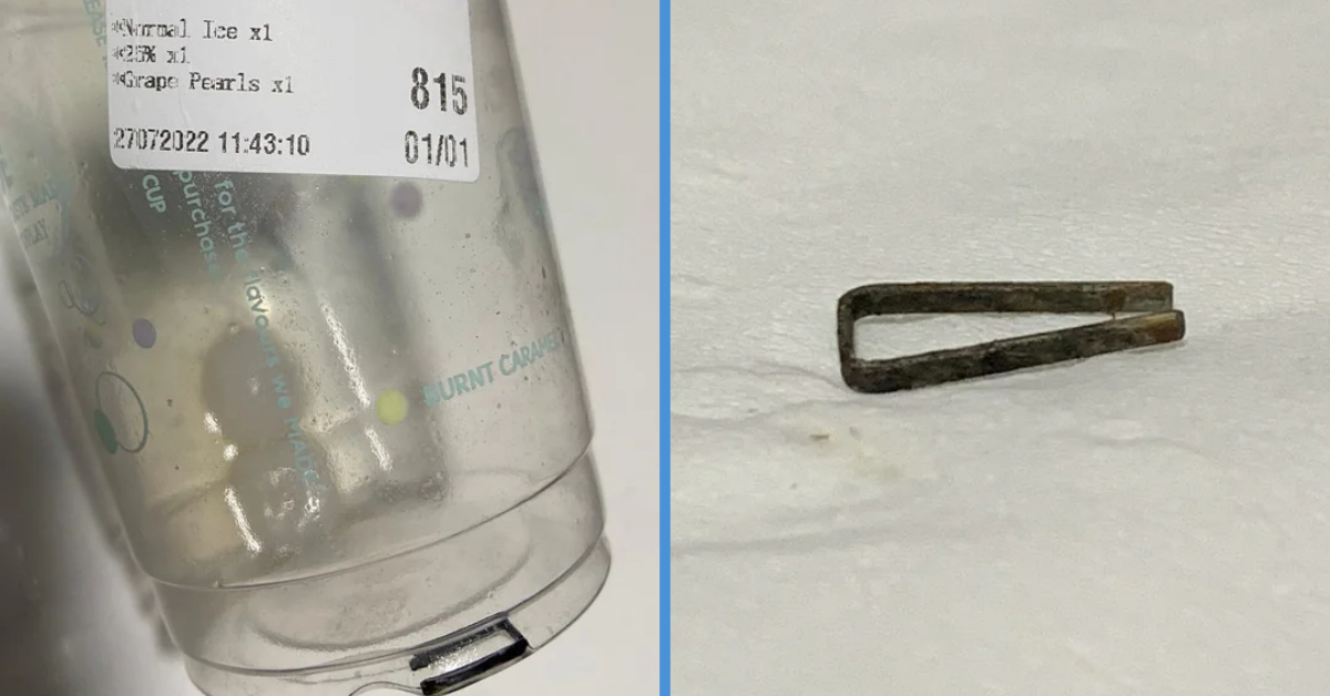 Girl Discovered Rusty Piece of Steel in PlayMade Bubble Tea; SFA Now Investigating