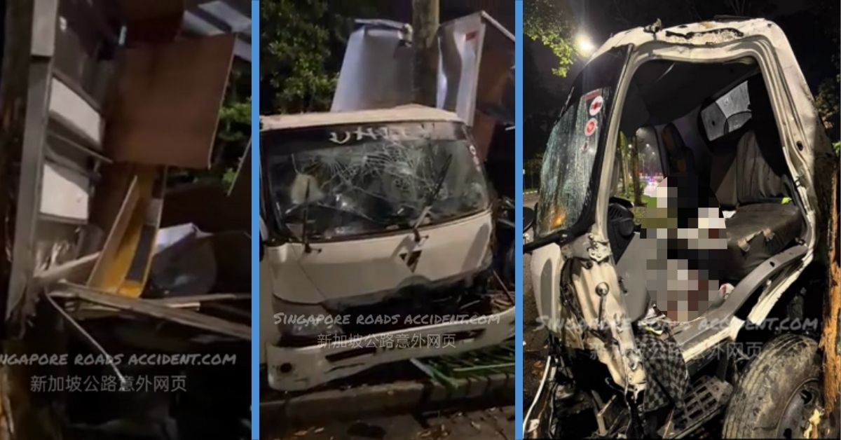 2 Passengers Died After Lorry Smashed Into Tree in Old Jurong Road ...