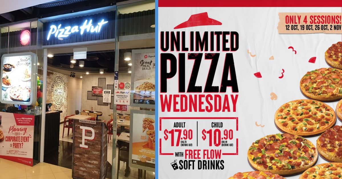 Pizza Hut Is Bringing Back Its Buffet from 10.90 Per Pax Every Wednesday Goody Feed