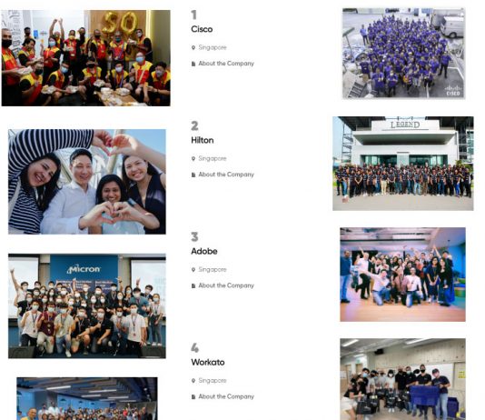 These Are The 45 Best Places to Work in S’pore in 2022 & Big Tech Firms Are Not in the List