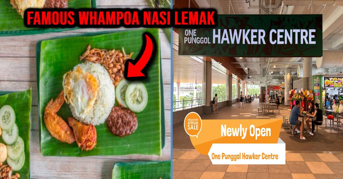 One Punggol Hawker Centre Opened With Popular Stalls Like Whampoa Nasi