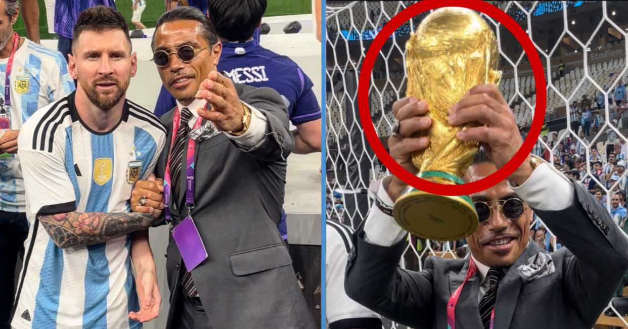 Salt Bae Seen Touching The World Cup Trophy, Slammed For Breaking