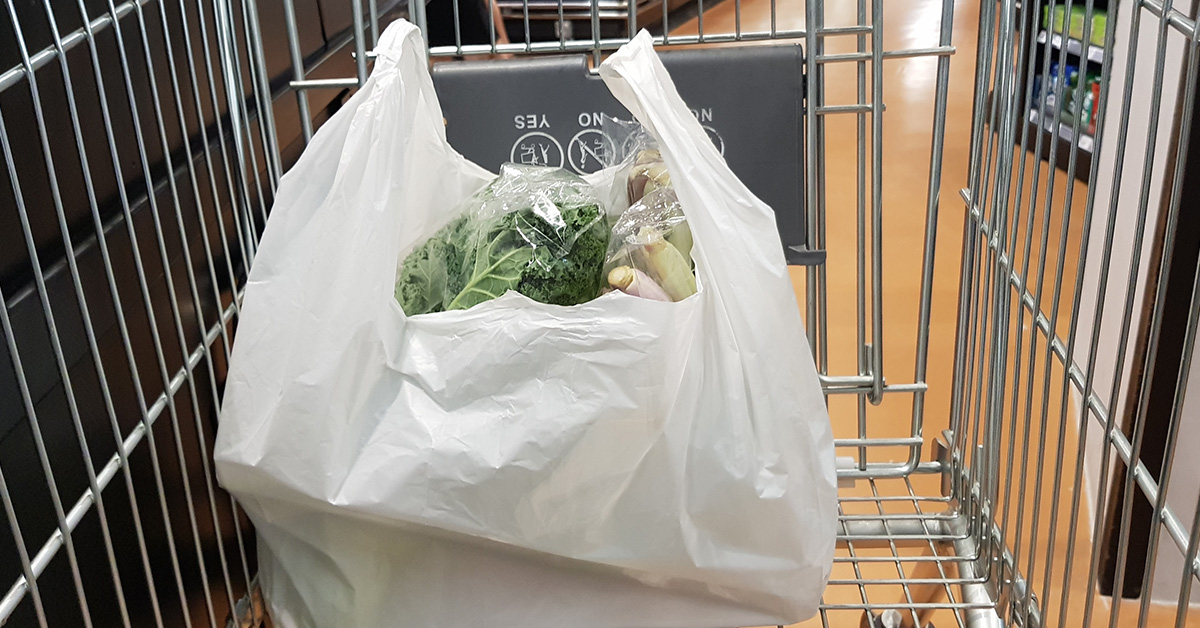 Supermarket plastic bag charge has led to 98% drop in use in